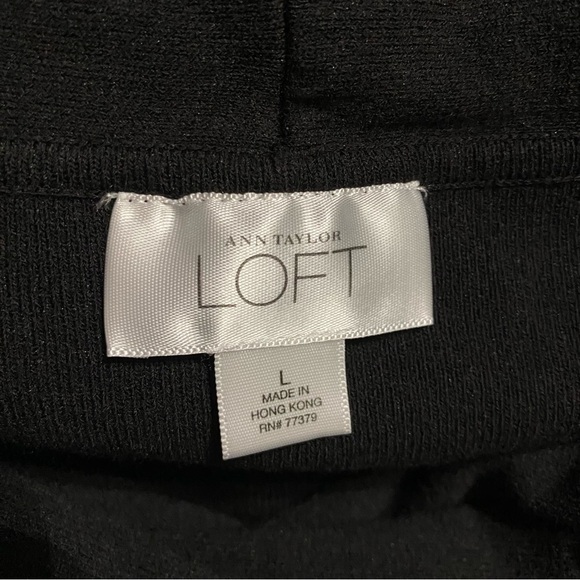 LOFT Stretch Cowl Neck Rayon Nylon Top - Picture 4 of 5